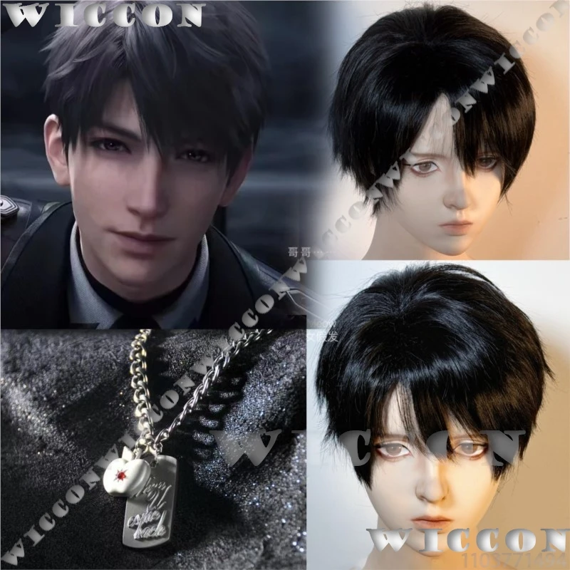 Caleb Elder Brother Xia Yizhou Косплей парик с ожерельем