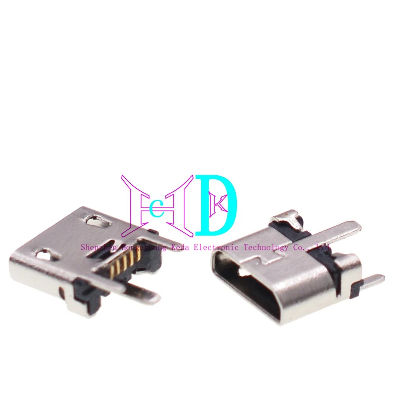 10 шт. Micro 5P USB гнездо MK180 градусов SMT разъем с высокой длинной ножкой вертикальная
