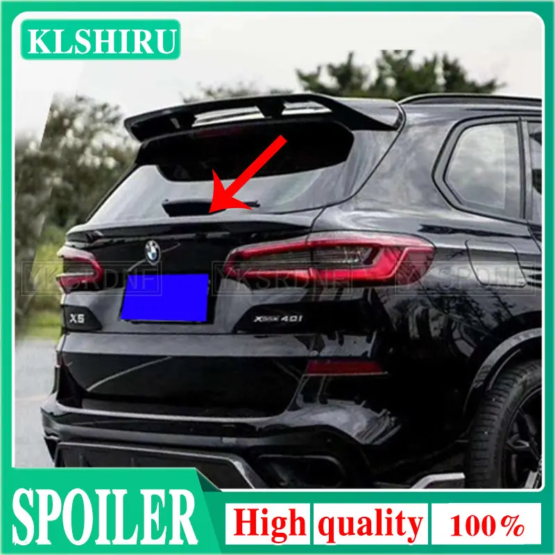 

ABS Material Carbon Look Rear Trunk Lip Spoiler Gloss Black Bumper Wings For BMW X5 G05 2019 UP Car Style