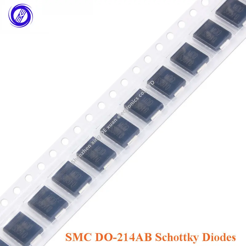 

100 PCS SMC DO-214AB SMD Schottky Diode SS510 SS310 SS56 SS54 SS36 SS34 SK54