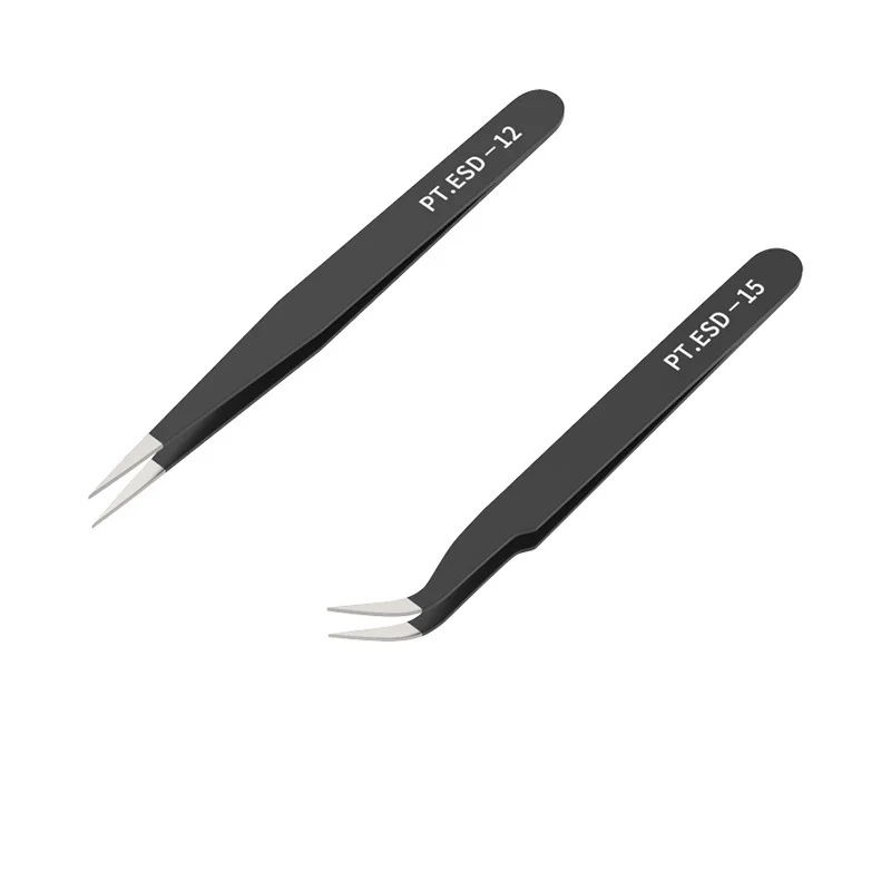 

Набор антистатических прецизионных пинцетов, пинцет из нержавеющей стали для бровей, инструменты для наращивания ресниц, набор для макияжа...