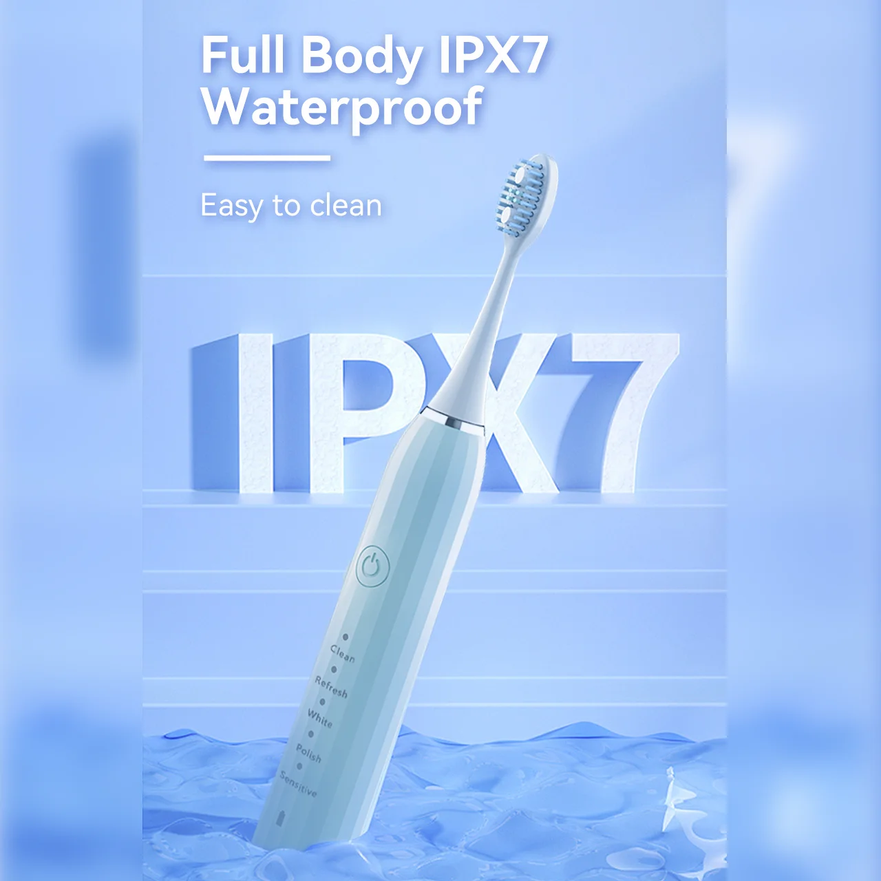 Зубная щетка ультразвуковая аккумуляторная 5 режимов |