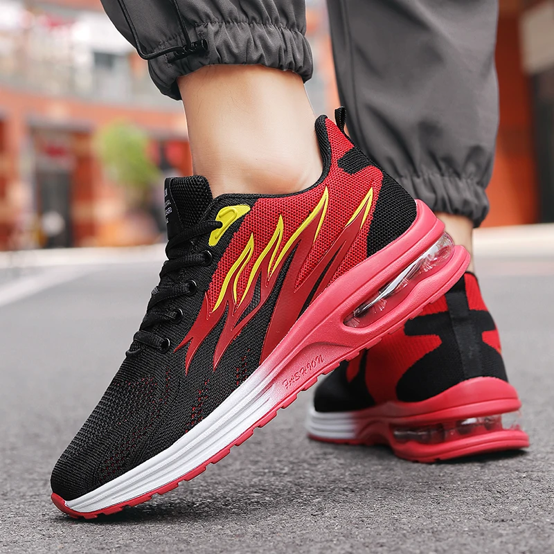 Damyuan Men Sneakers Air Cushion Running Shoes for Women Mesh Fashion Footwear Men Light Casual Sport Shoes Breathe Tennis Shoes