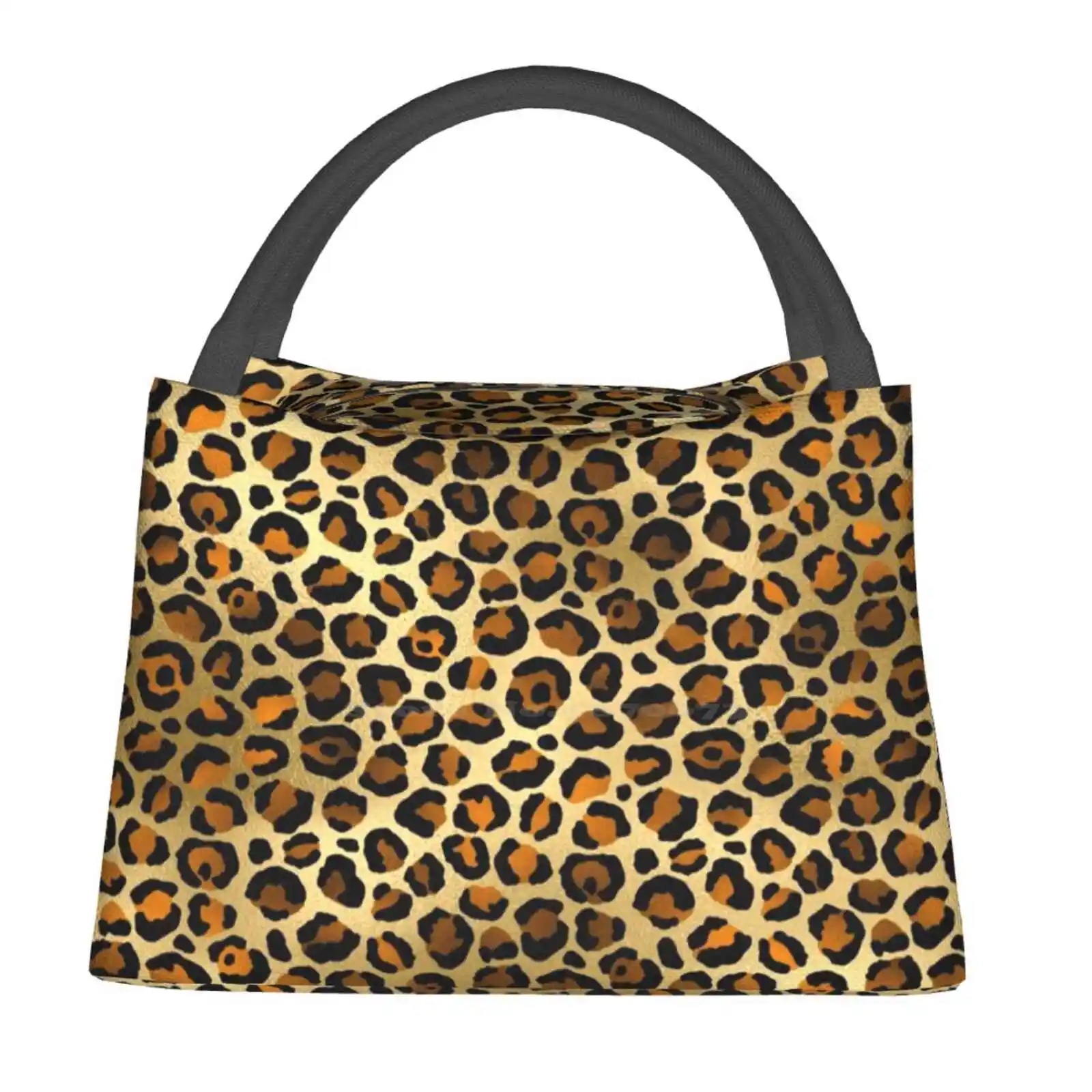 

Сумка с леопардовым принтом для путешествий, обедов, пикника, ужина, школы