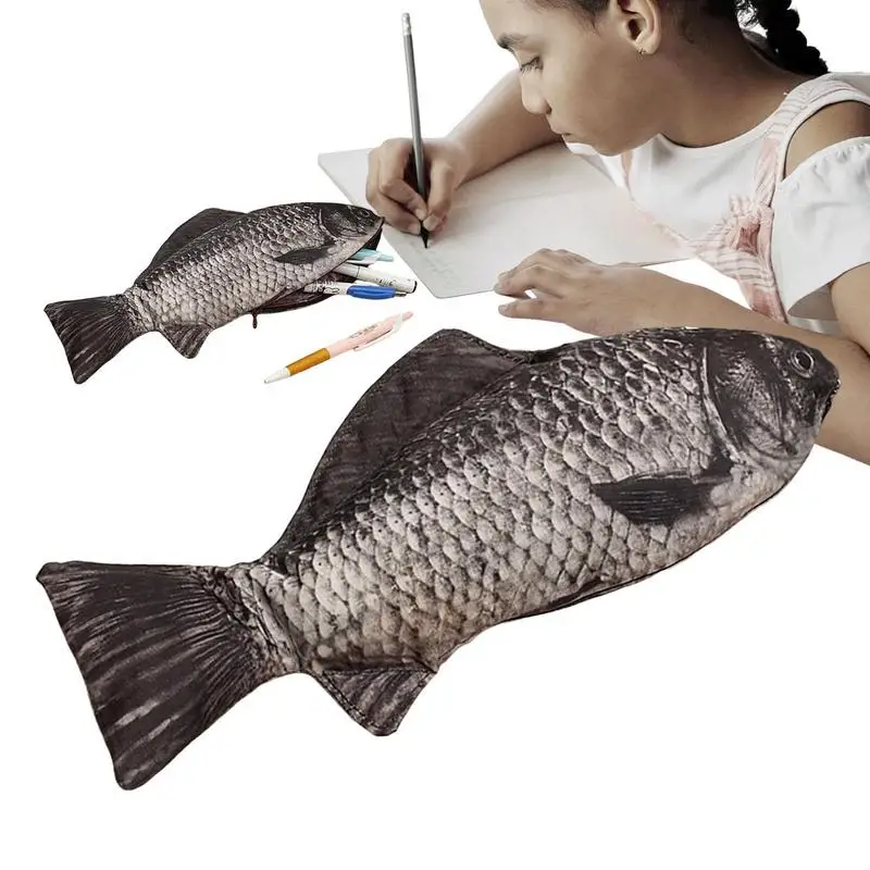 Чехол-карандаш в форме рыбы, портмоне с рисунком рыбы, чехол-карандаш, восхитительная новинка, милые чехол-карандаш для мальчиков и девочек, ...
