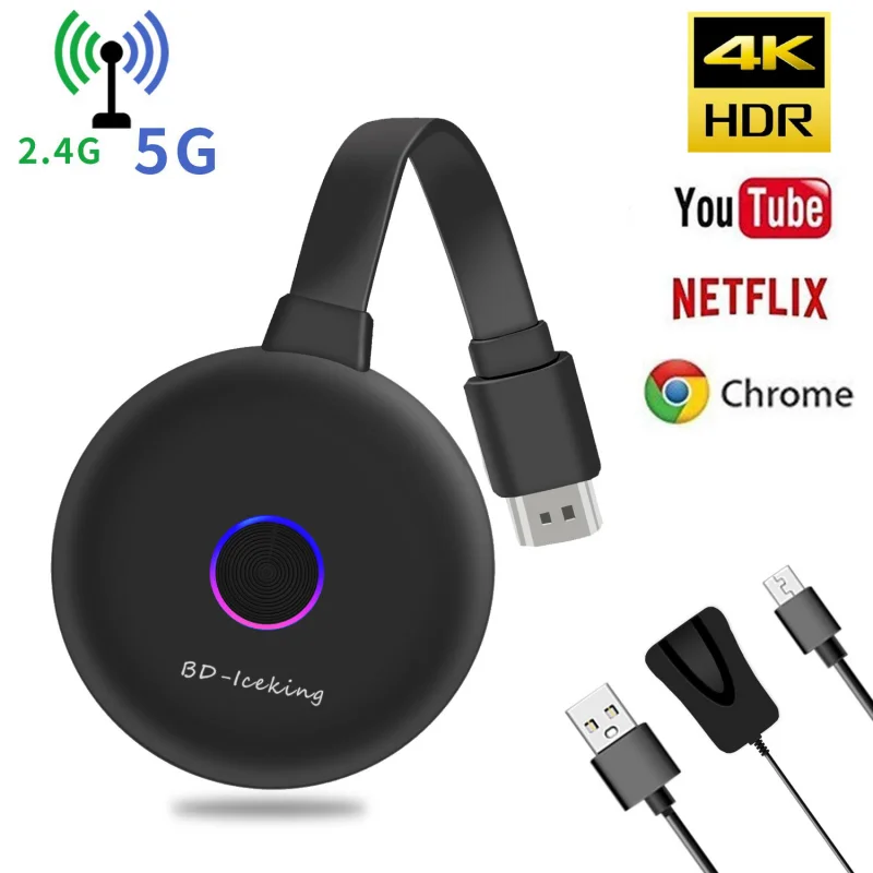 5K 4G Экран Thrower Беспроводной Wi-Fi Hdmi Co-Screener Pushbay Поддержка системы Iso Android Ко-Screening Anycast