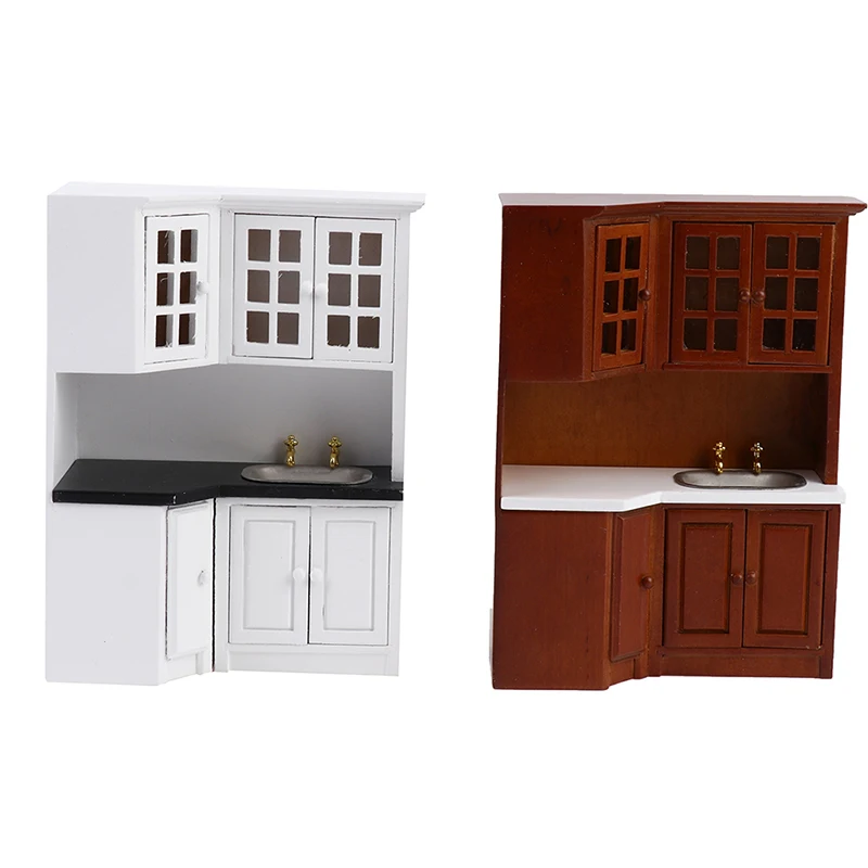 Высокое качество лидер продаж 1:12 миниатюрный деревянный китайский гардероб
