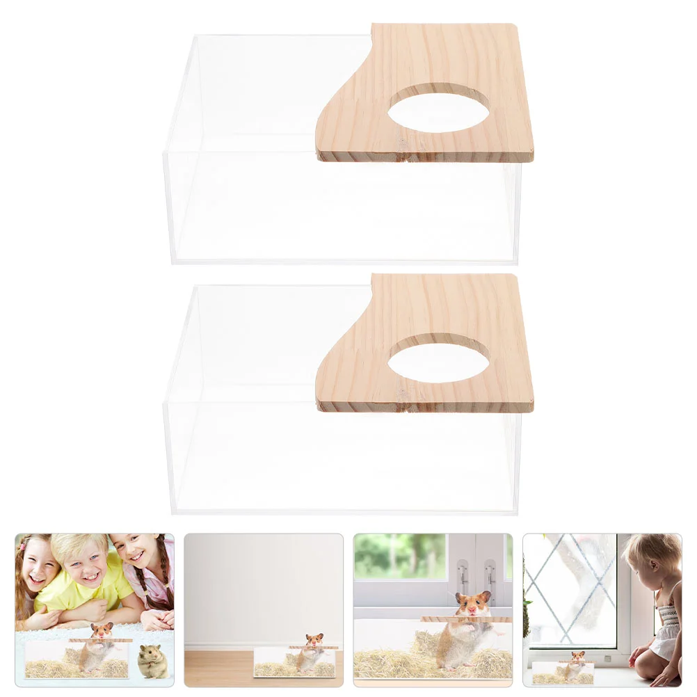 

2 шт., износостойкие прозрачные контейнеры для ванной