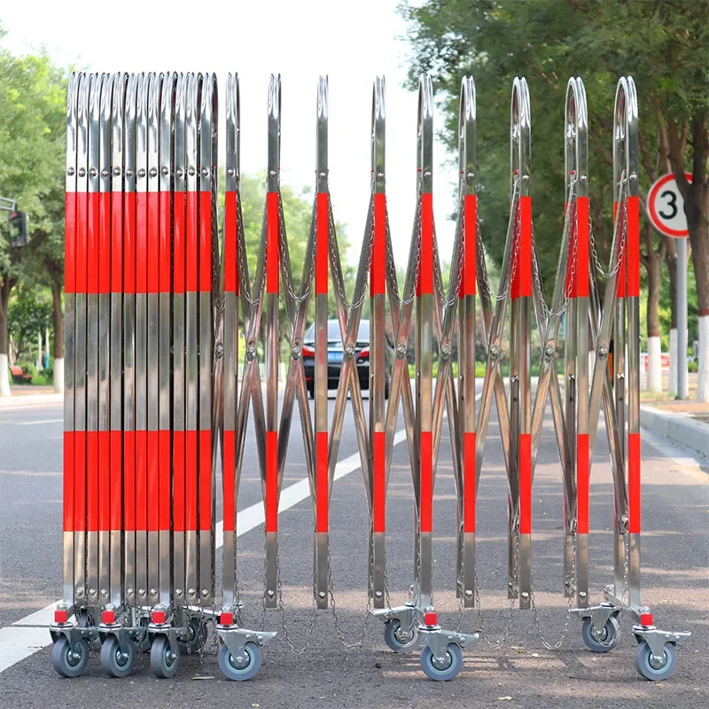 Телескопический забор из нержавеющей стали подвижный для детского сада