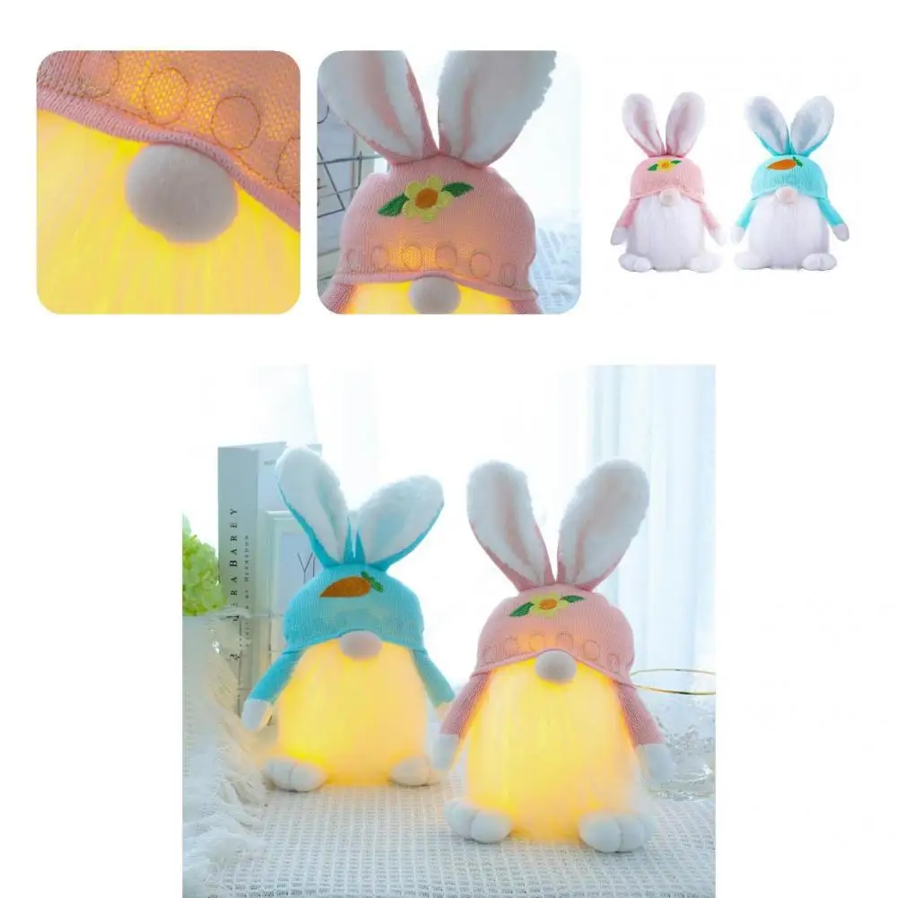 

Lightweight Wonderful Vivid Appearance Glow LED Light Doll Toy 2 Colors Doll Toy Stable for Home