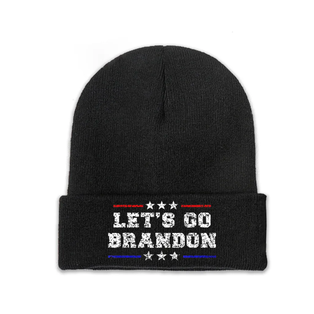 

Lets Go Brandon Essential Knitting Knitted Hat Beanie Caps Skullies Beanies Ski Caps Soft Bonnet Hats Winter Warm