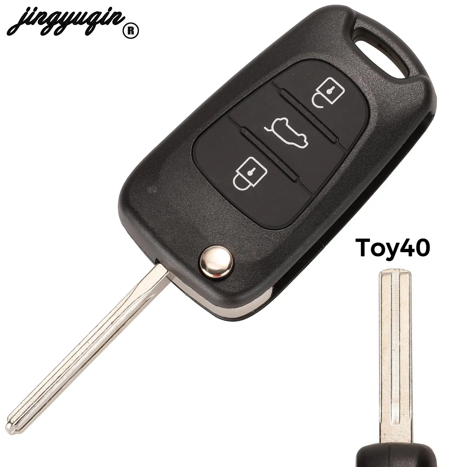 Откидной складной Автомобильный ключ jingyuqin 10p 3B для Kia Rio 3 Picanto Ceed Cerato Sportage K2 K3 K5 Hyundai