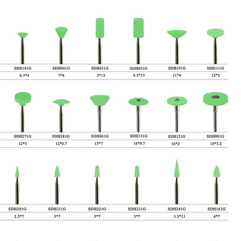2 шт. стоматологические все керамические циркониевые фарфоровые полировочные