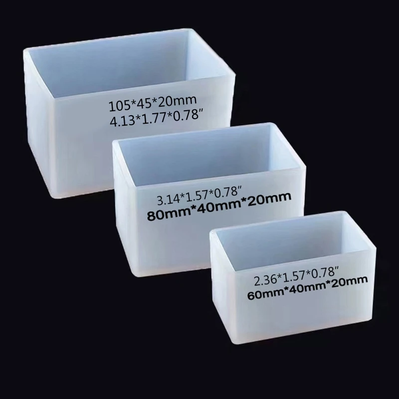 

69HB Small/Big Cuboid Shape Decoration Silicone Mold Suitable for Epoxy Resin Diy Crafts Jewelry Making Home Decoration