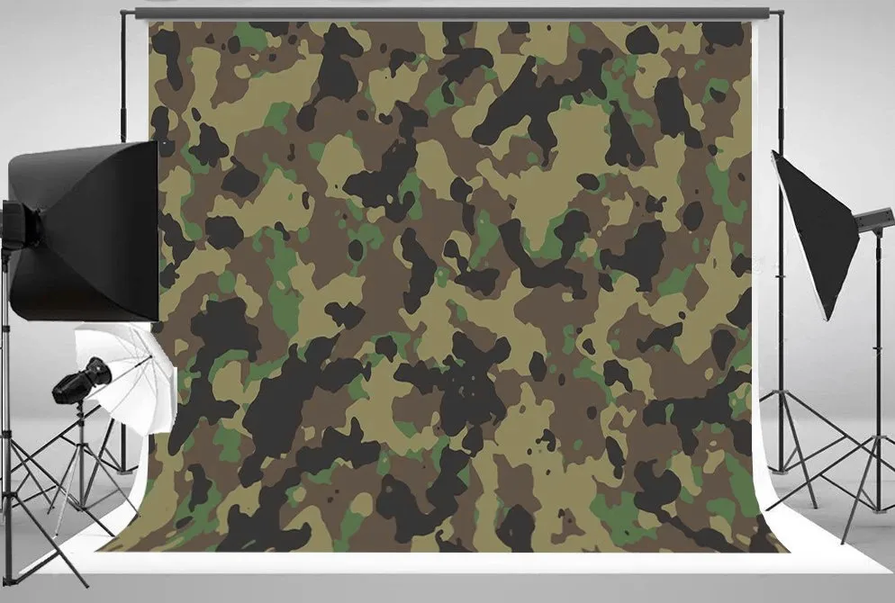 Johnson army camo gren texture backdrops High quality computer print scenic Photography Studio Backgrounds