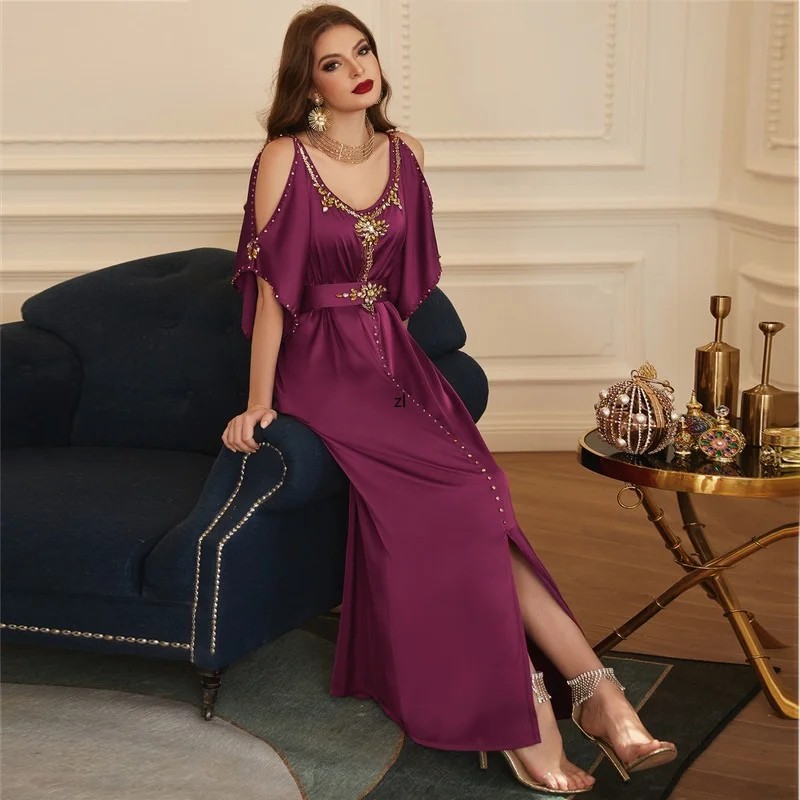 Abaya Dubai Turkey Arabic Muslim Dress Islam Clothing Evening Party Dresses Abayas For Women Robe Femme Longue Musulman De Mode