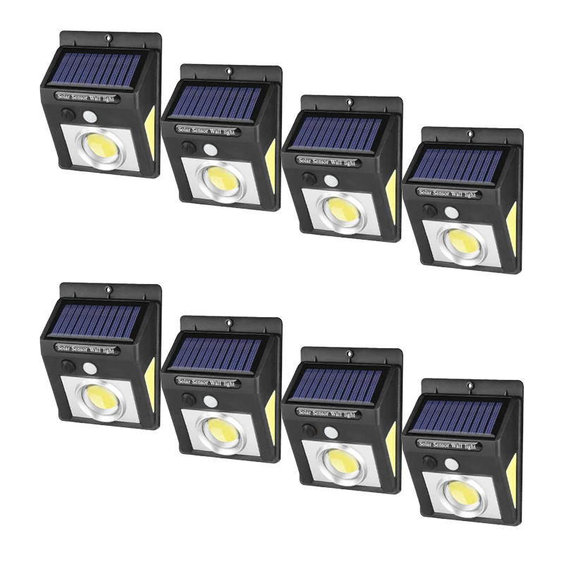 

Солнечная батарея, наружные светодиодные настенные уличные лампы, высокая производительность, водонепроницаемая, 8 шт., лампа, применяемая для украшения сада