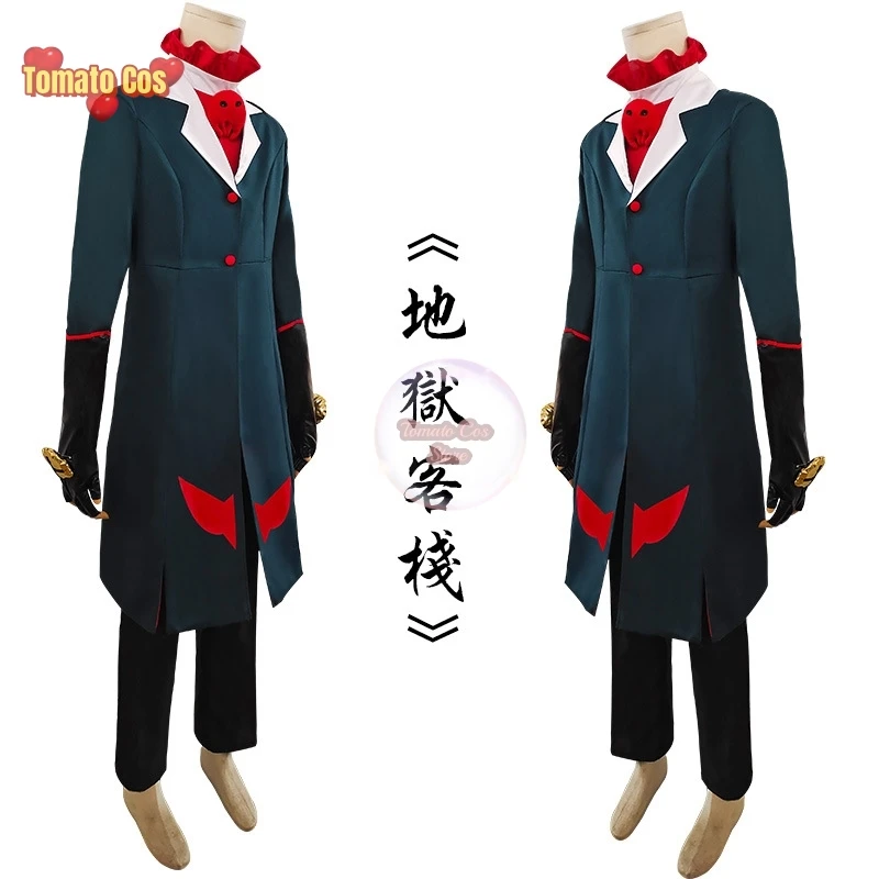 Аниме Hasbin Косплей Hotel Helluva Blitzo Костюм Черный Фрак Босса Мужчины Женщины Хэллоуин