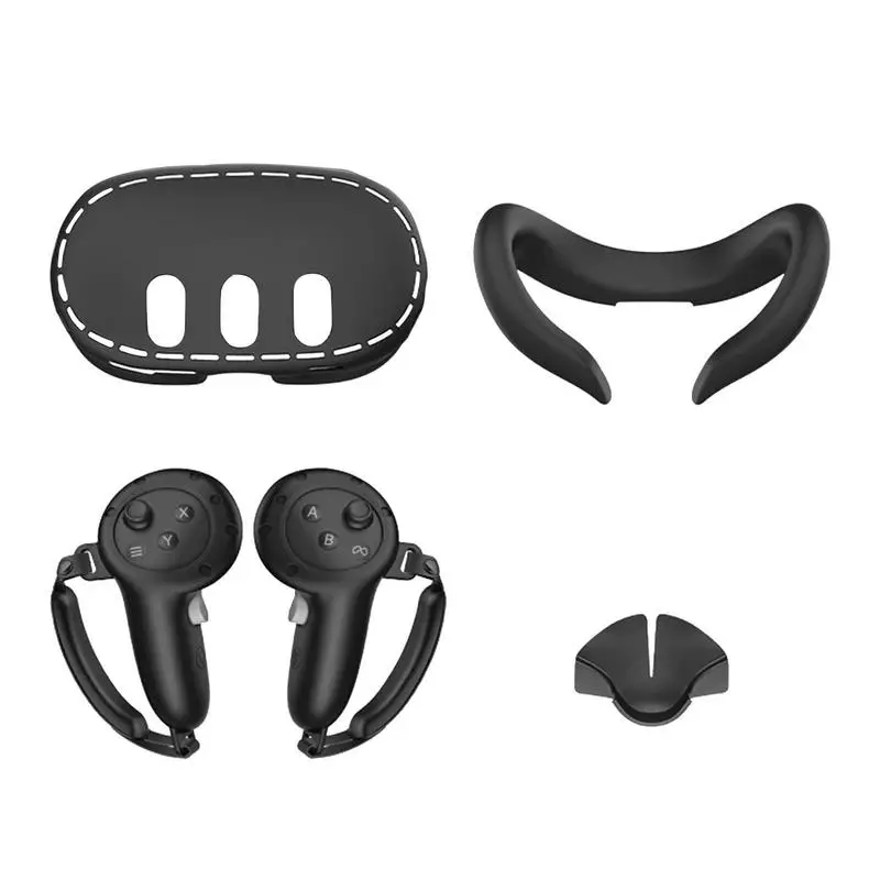 

VR Controller Grip Cover VR Face Pad Controller Grip Cover Anti-Scratch Silicone Sleeve Comfortable Anti-Sweat Soft And Non-Slip