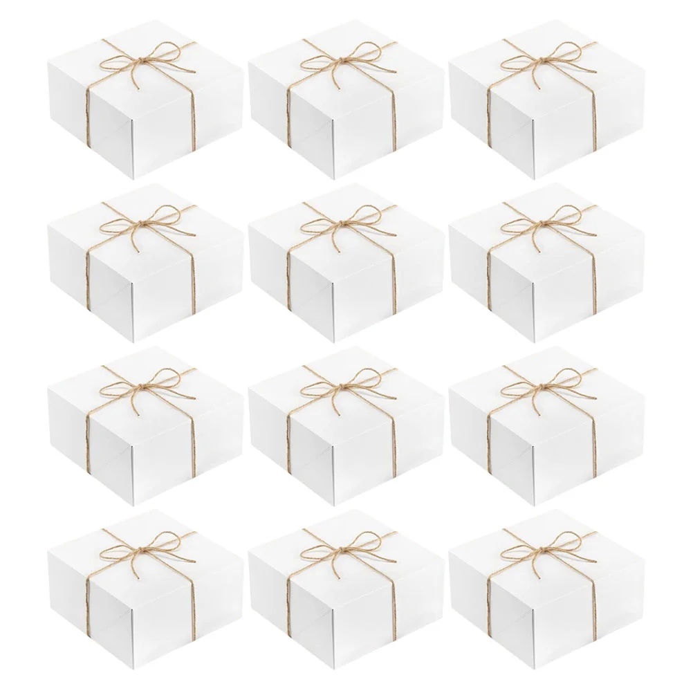 

12 шт., многофункциональные подарочные контейнеры с пеньковой веревкой