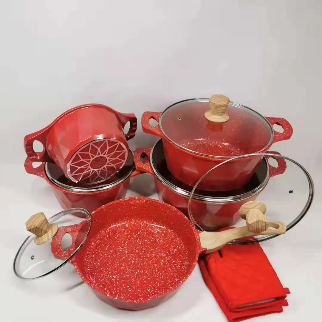 Лидер продаж кухонные комплекты из 12 штук алюминия и литья под давлением