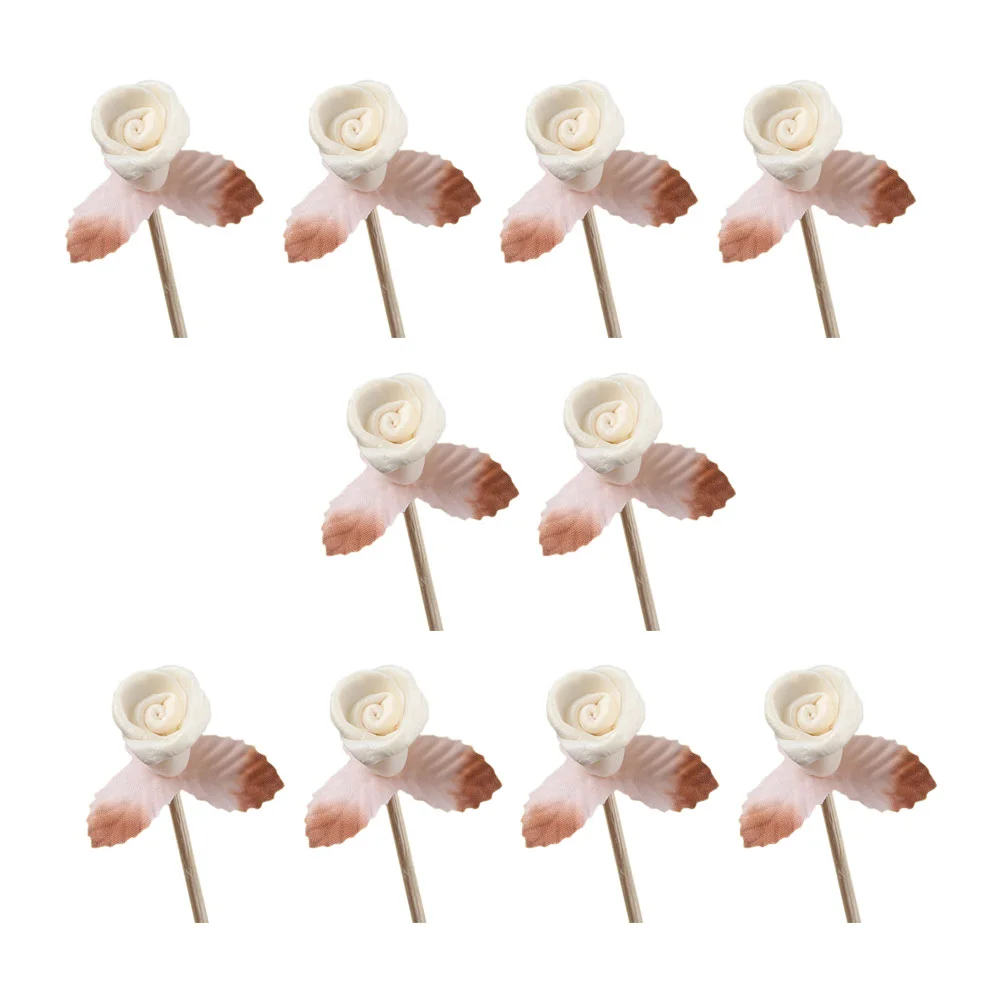 

10 Pcs Aroma Diffusers Essential Oils Replacement Rattan Reed Flower Diffuser Sticks Wooden Aroma Sticks Air Freshener Sticks