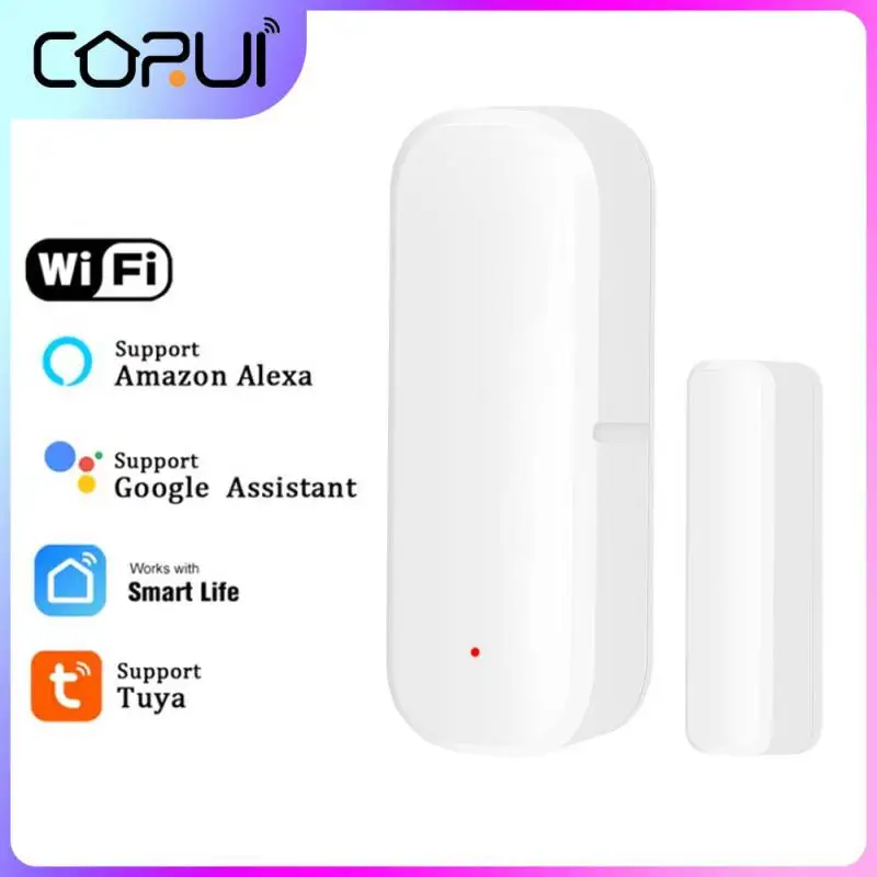 

CORUI Tuya WiFi Door Sensor Smart Door Window Sensor Magnetic Alarm Detector Independent Magnetic Sensor Work With Alexa Google