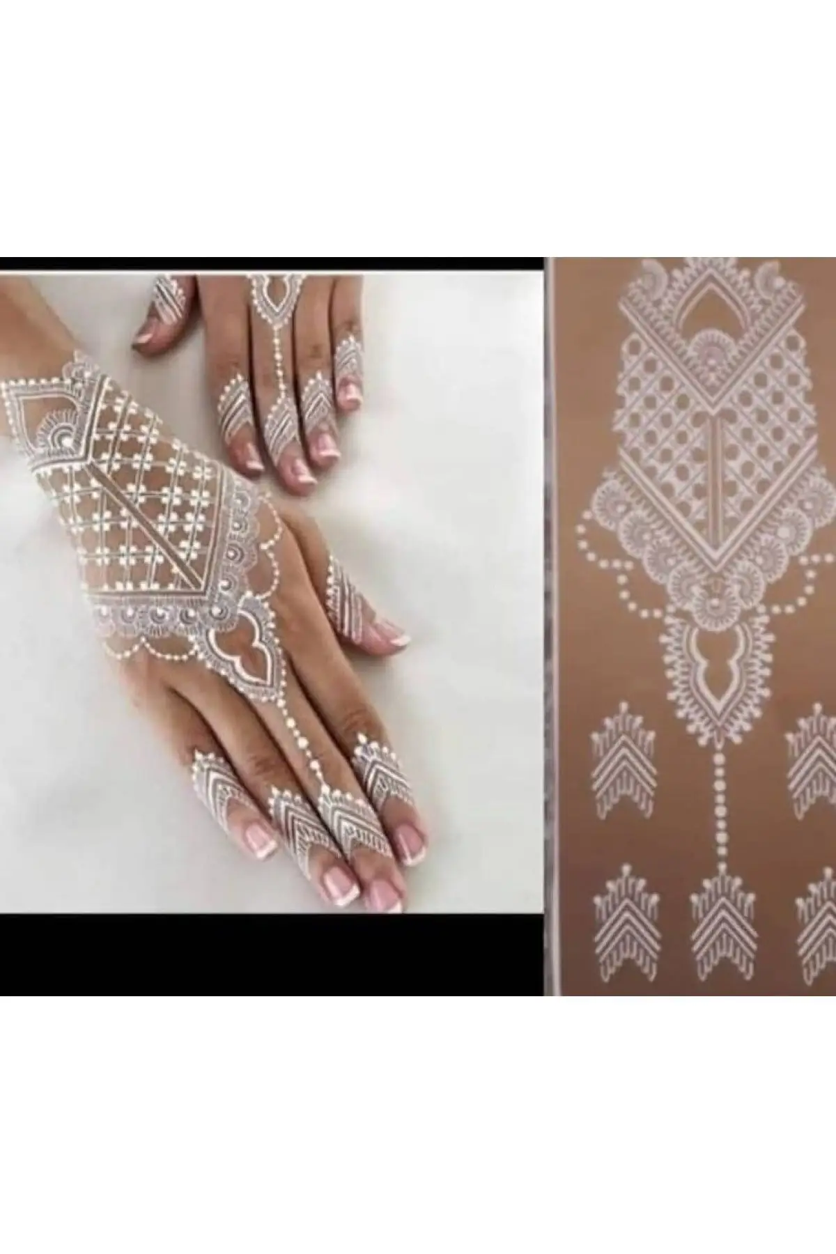 

Farozaan BoutiqueKna Mold henna bride veil welon