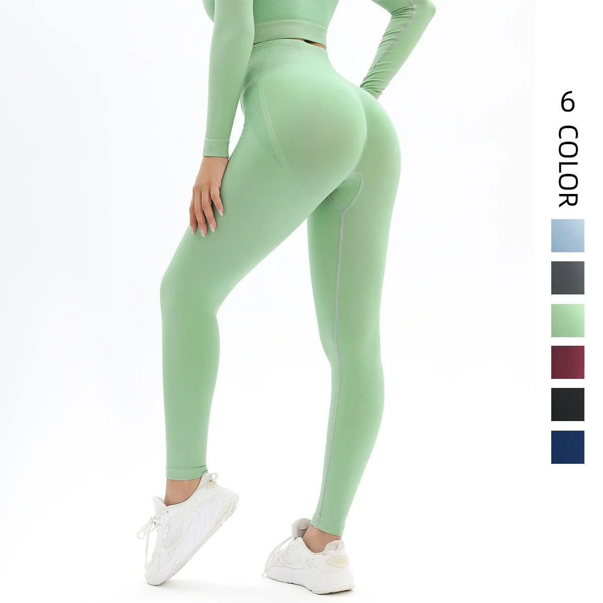 Бесшовные леггинсы для спортзала женщин колготки тренировок с высокой талией