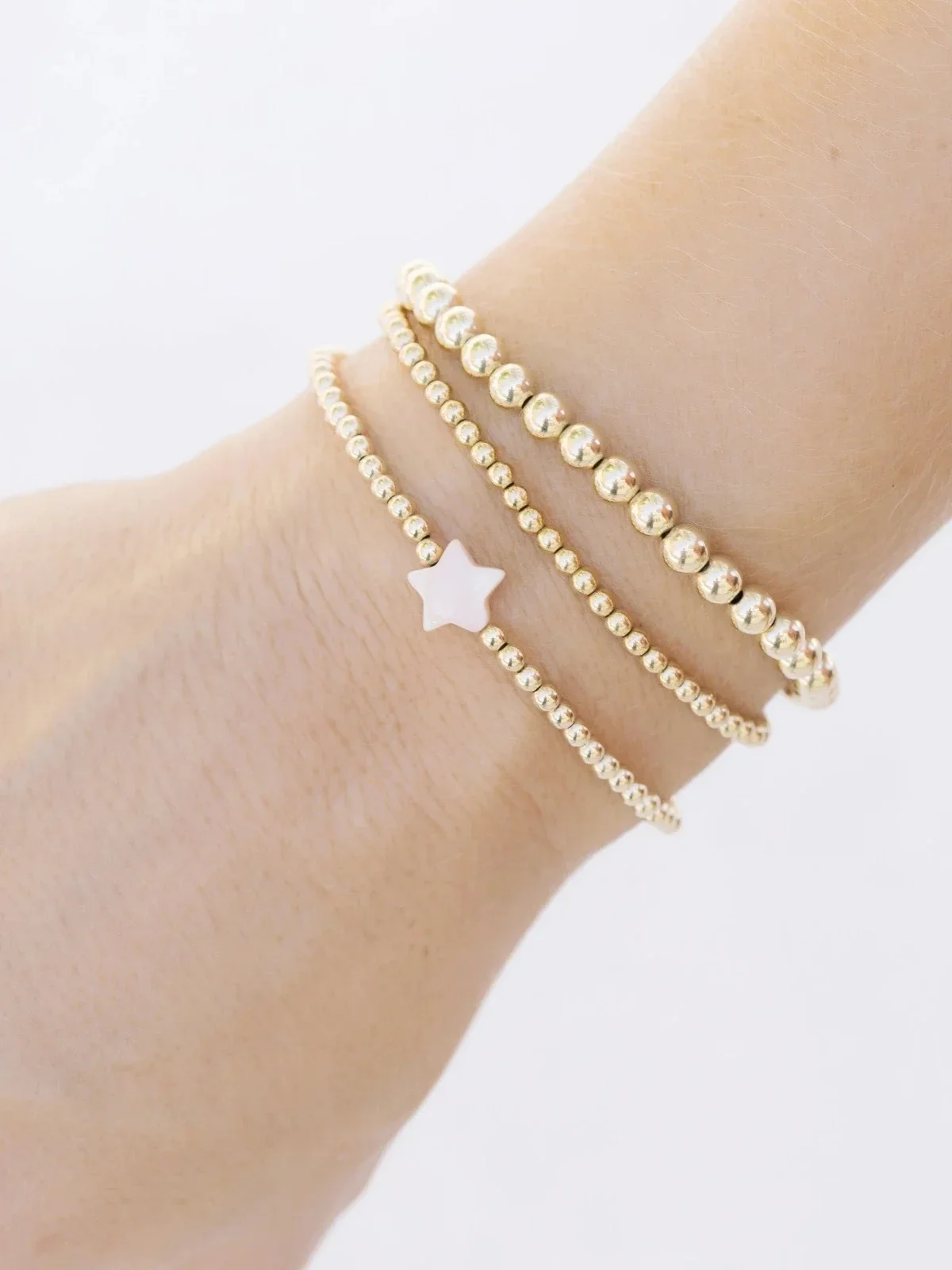 Набор браслетов со звездами CCGOOD 18-каратное позолоченное ювелирное изделие