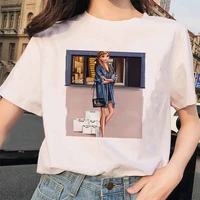 fashion 2022 princess anna print t shirt femme hipster clothes design lady short sleeve t shirt women summer streetwear disney
