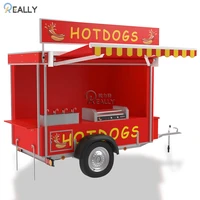china hot selling fast street vending carts coffee truck trailer mobile square food trailer