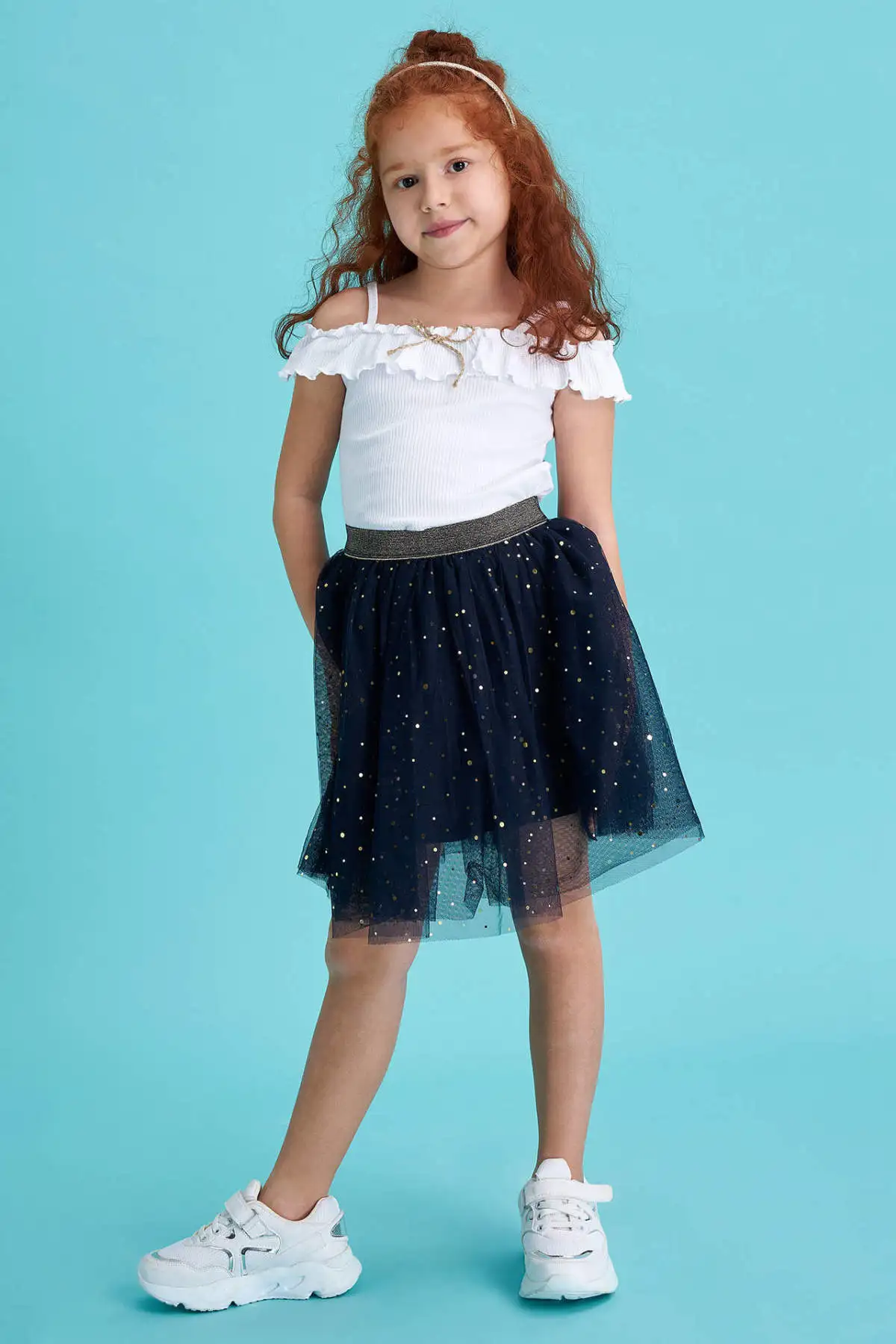 DeFacto весенние платья для девочек платье девочки с принтом юбка пачка детская