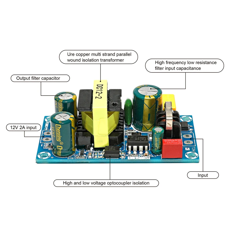 AC100-240V to DC 12V 1A 2A 4A 6A 8A 12A блок питания | Электроника
