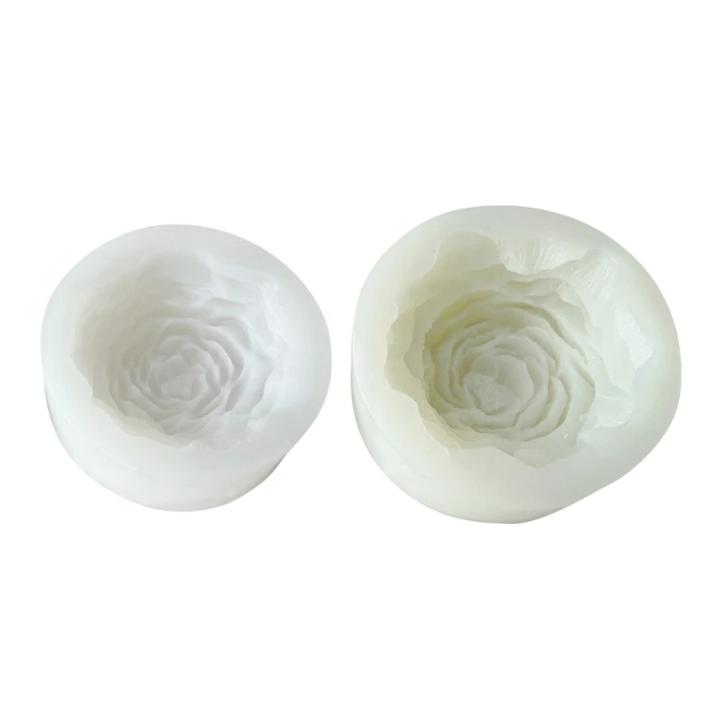 

Silicone Candle Molds Clay Mould Peony Shape Soap Making Molds Silicone Material