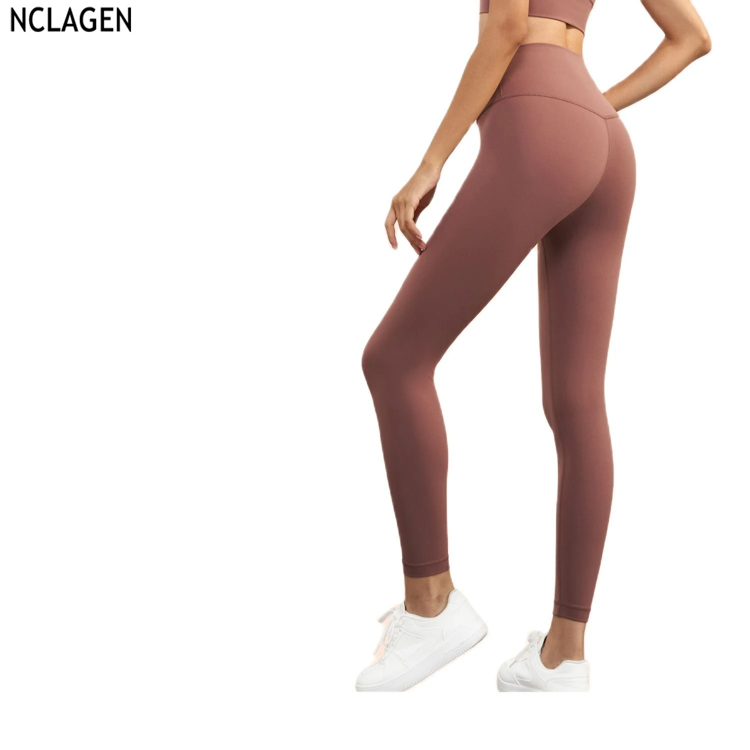 

Плотные брюки NCLAGEN для йоги с начесом женские осенне-зимние облегающие брюки с высокой талией обтягивающие бедра колготки для тренажерного зала Леггинсы для бега