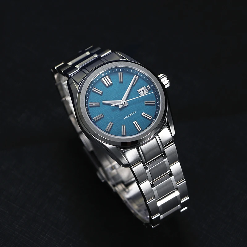 RMALTI Brand Men's Stainless Steel Diving Watch Mechanical Sapphire Crystal Bracelet Watch Luminous Watch Waterproof