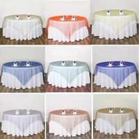 newest tablecloth organza tablecloth transparent flexible glass on the table cover protection christmas decoration wedding party