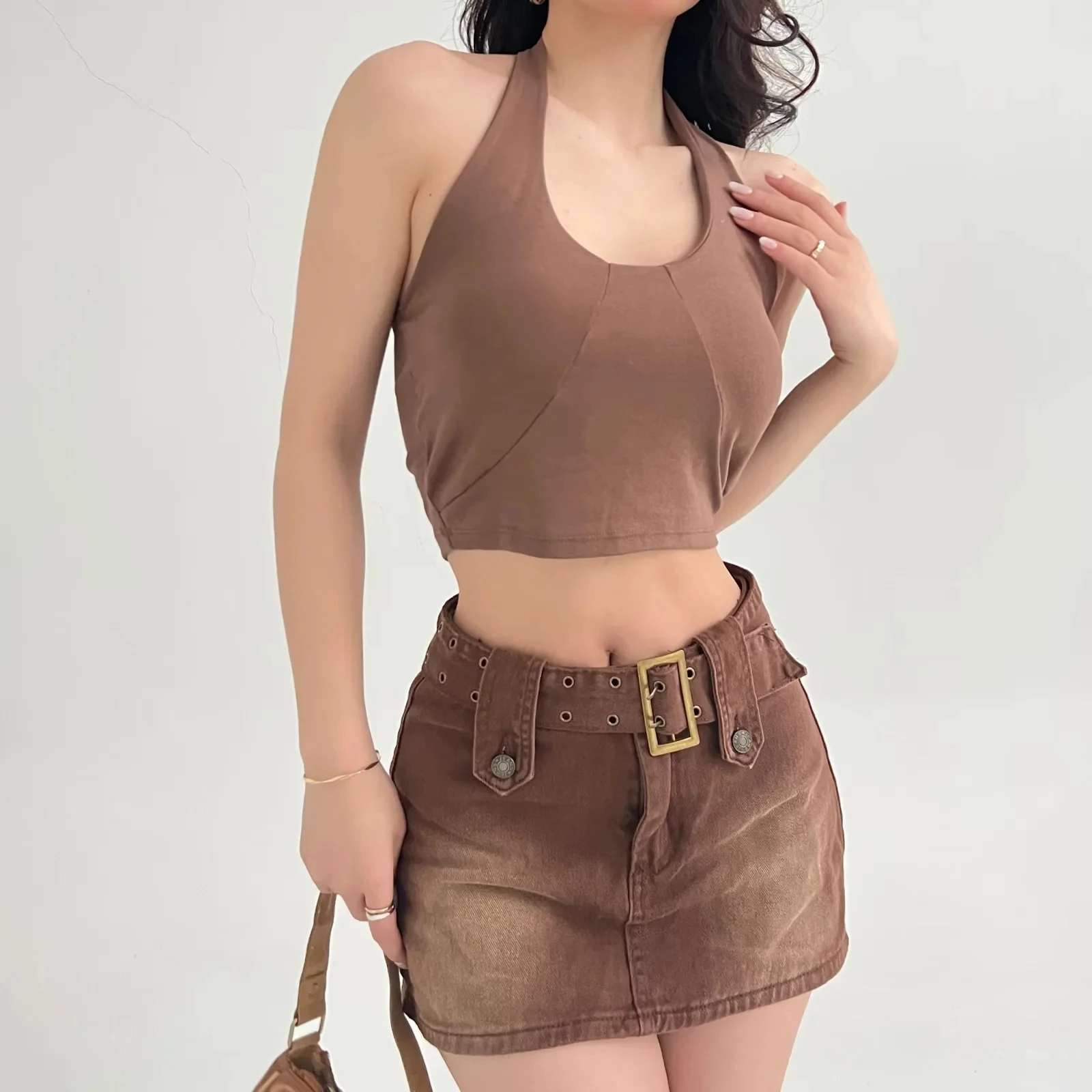 

Женская универсальная майка в европейском и американском стиле