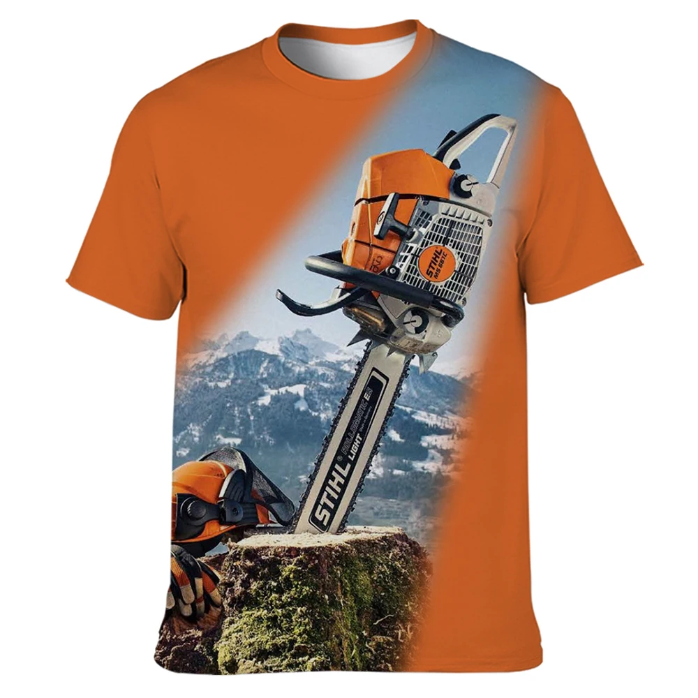 

Men's 3D Printed T-Shirt,Power Tools, Men's Casual Short Sleeve T-Shirt, Round Neck Loose T-Shirt, Neutral, Large 6XL