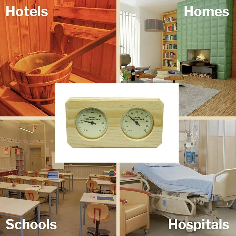 ГОРЯЧАЯ ПРОДАЖА термометр для сауны гигрометр по Фаренгейту 2 в 1 термостат