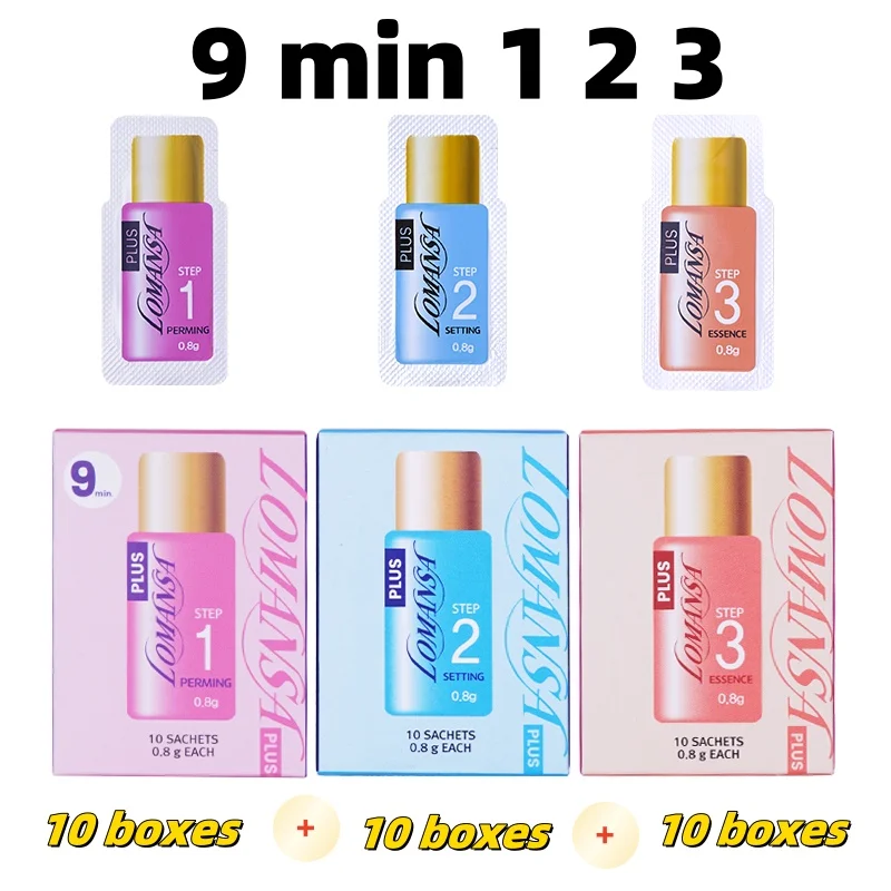 30 коробок корейский оригинальный комплект lom3x/PermaniaEyelash-Lifting Step 1 2 3 ресницы для