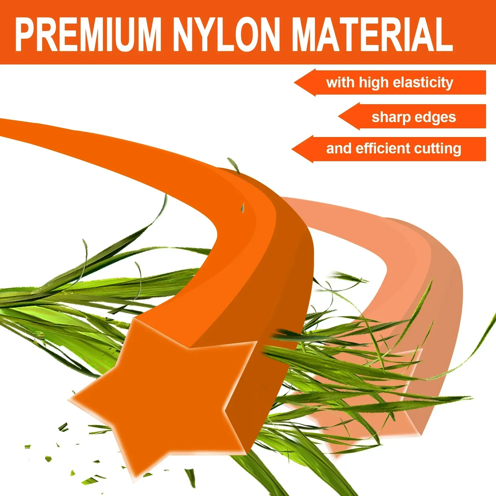 Триммер нейлоновый для травы 2 4 мм x 130 м