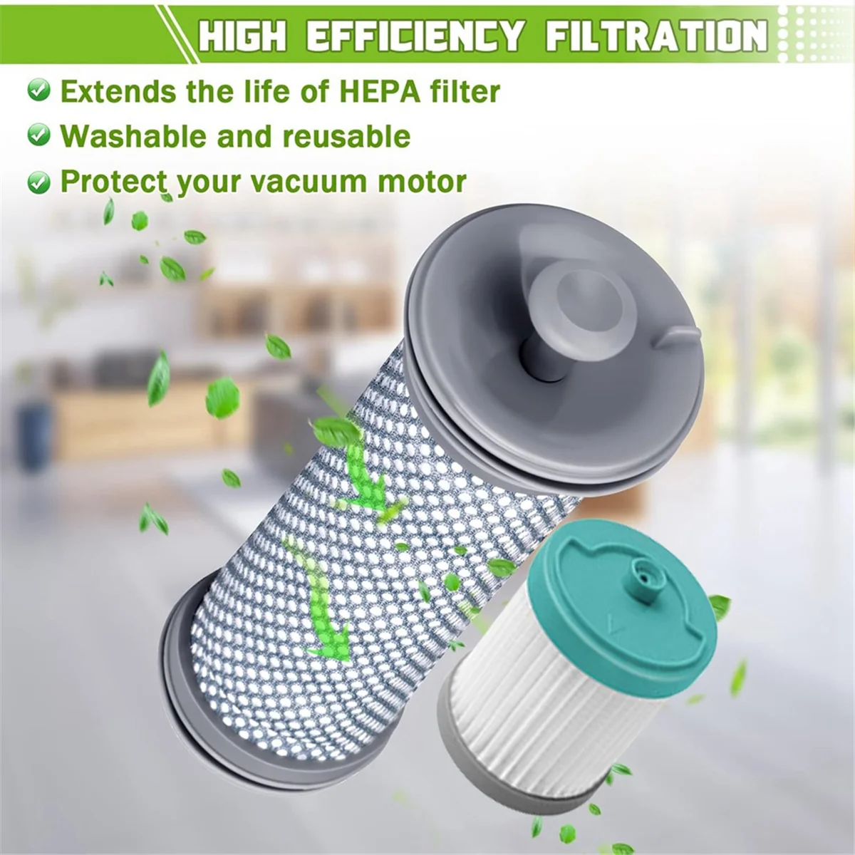 Сменный фильтр для пылесоса Tineco A10/A11 Hero Master PURE ONE S11 S12 Pro EX S15 Series