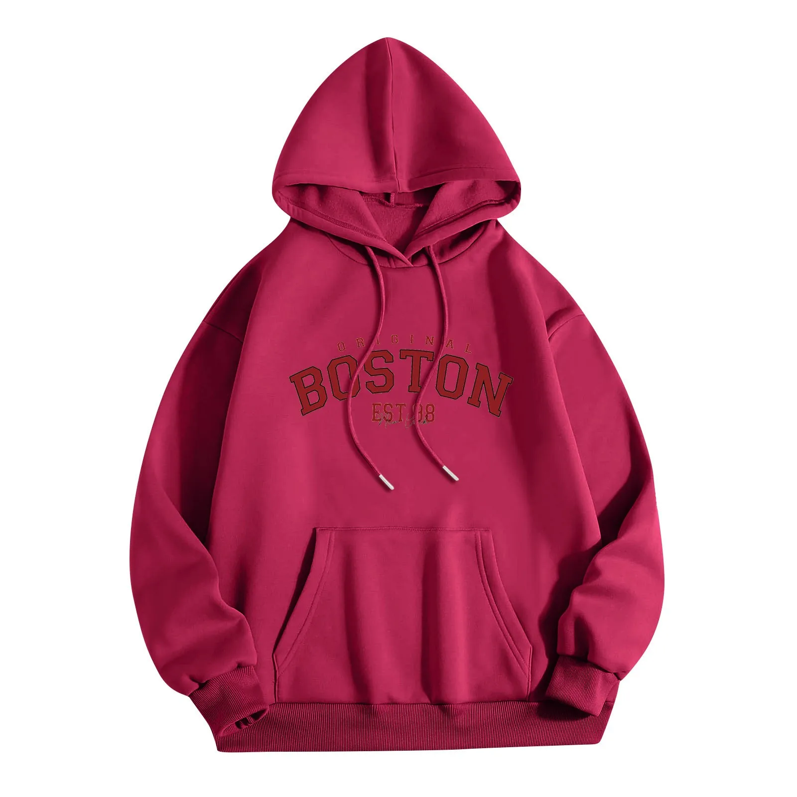 

Ladies Y2k Oversized Hoodies Letter Printing Winter Clothing For Women Solid Drop Shoulder Warm Autumn Winter Sweatshirts Tops