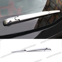 shiny silver car rear window rain wiper cover trims for toyota highlander 2013 2014 2015 2016 2017 2018 2019 kluger accessories