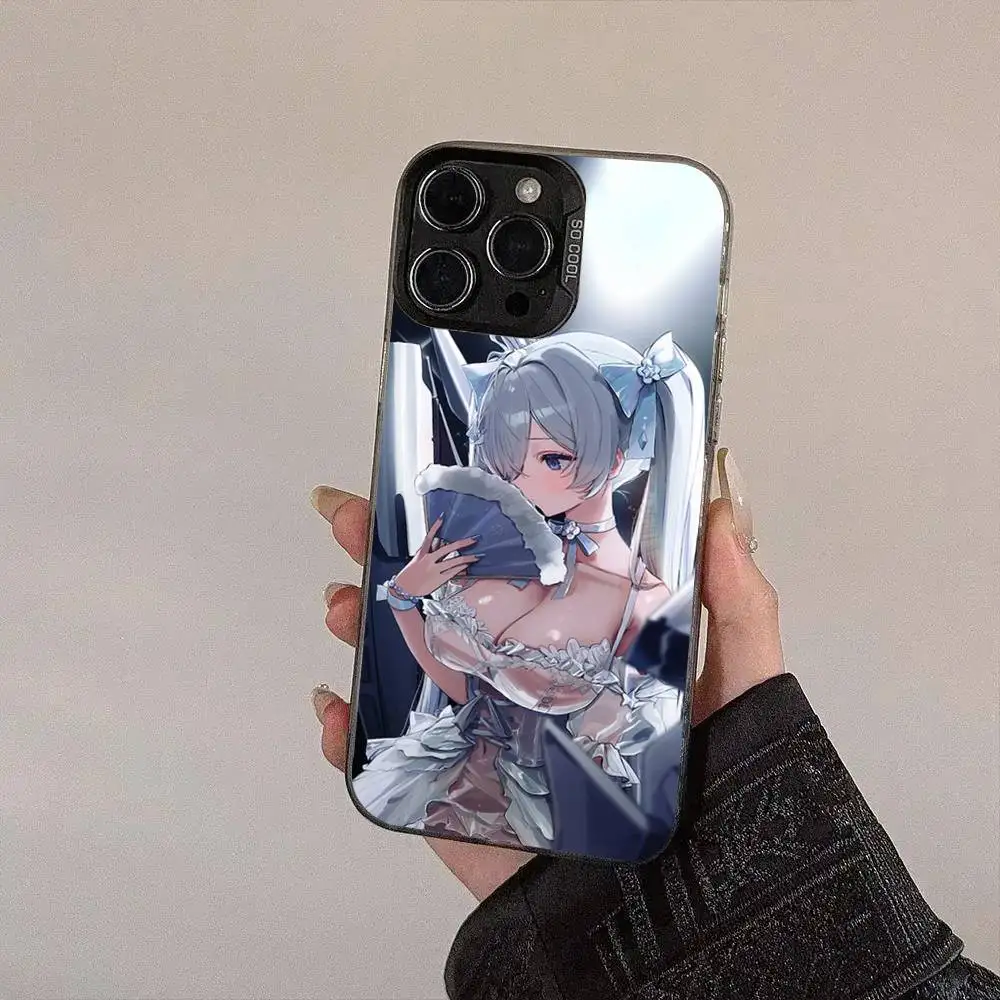 Чехол для телефона G-Goddess OF Victory-NIKKE с цветным серебристым покрытием для iPhone 17 16 Pro Max 15 Pro 14 Plus 11 12 13 X XS Max XR (art.: 3920d8f184efe) - 3920d8f184efe