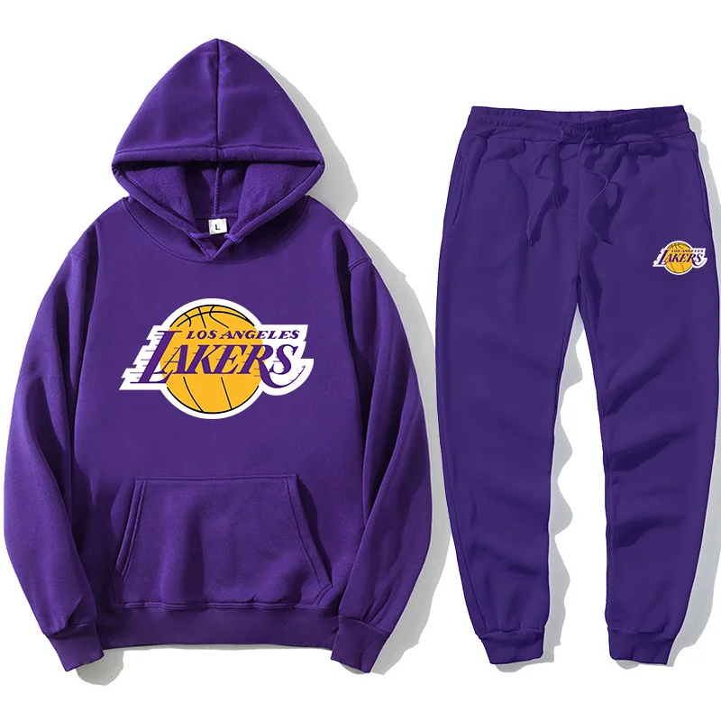 

2023 фанат баскетбола модная свободная толстовка с принтом + мужская толстовка с длинным рукавом для бега + брюки спортивная одежда Повседнев...