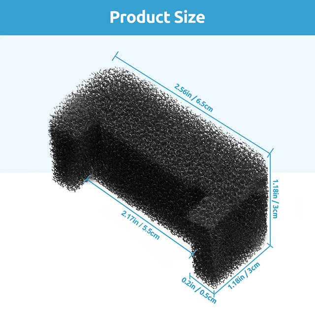 Hot sale 8Pcs Black Sponge Filter For Pet Cat Water Fountain Replacement Cat Dog Fountain Foam Filter Pet Accessories 5