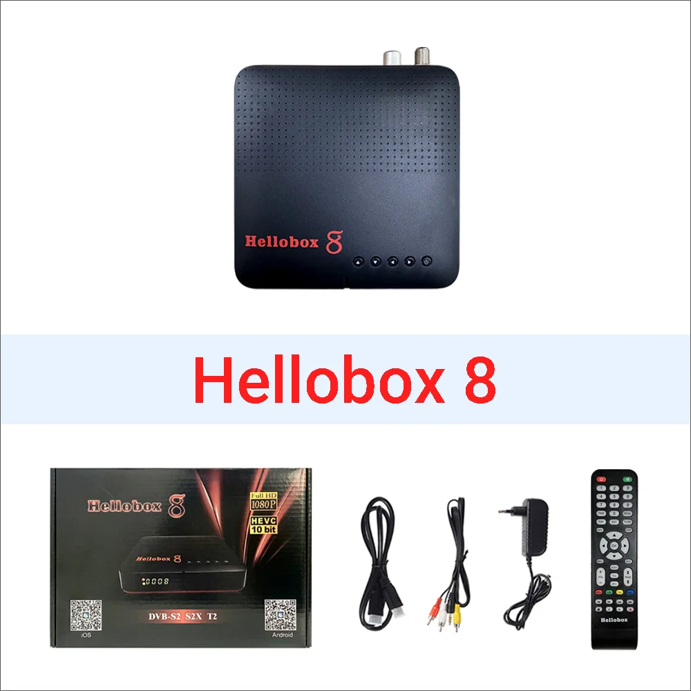 Фото Hellobox 8, спутниковый ресивер DVB-S2/S2X/T2, DVB-плеер, встроенный Wi-Fi H.265 HEVC Full HD 1080P, телеприемник hellobox8 №5